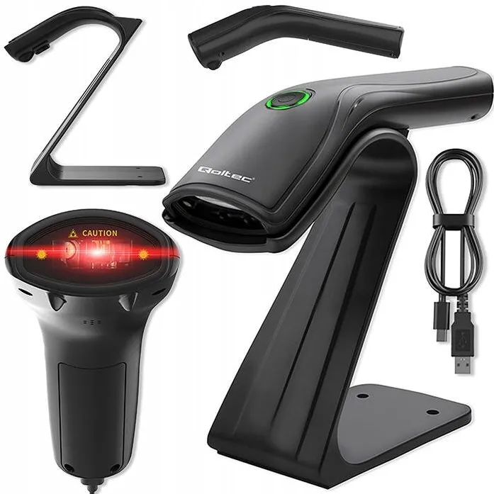 Scanner cod de bare QOLTEC 50852 laser USB RS232