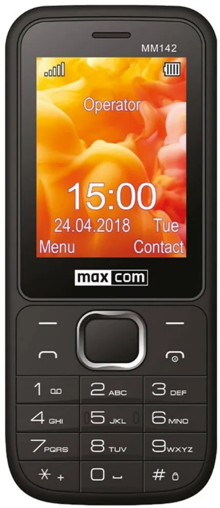 Telefon Mobil Maxcom MM142, Dual SIM, 32GB, 2G, Negru