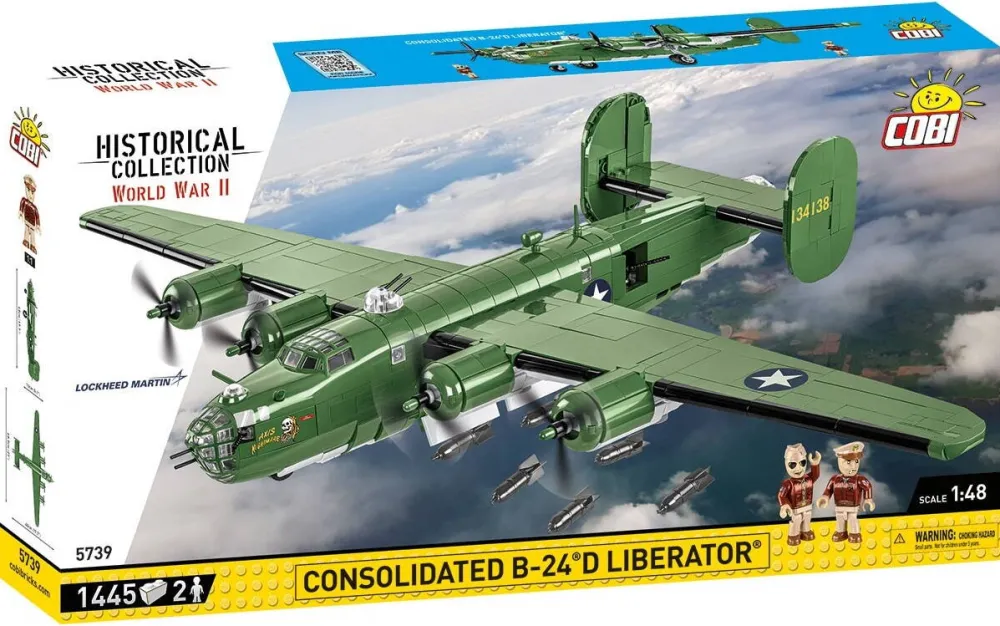 Puzzle Cobi Klocki Set de constructie Cobi Klocki B-24D Liberator, 1445 piese