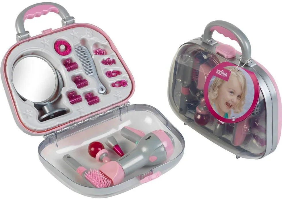 Jucarie creativa Klein Set de infrumusetare Klein Braun cu uscator de par si accesorii