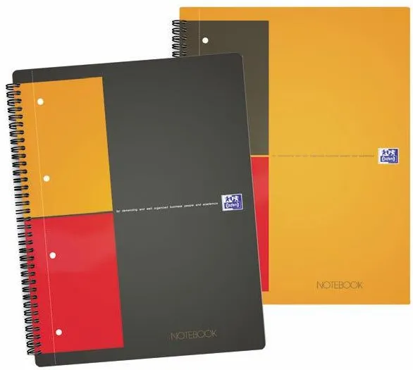 Caiet spiralat Oxford Notebook-dictando 80 file 80g/mp