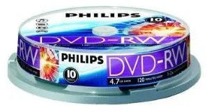 Philips DVD-RW 4.7GB (10 buc. Spindle, 4x) PHILIPS