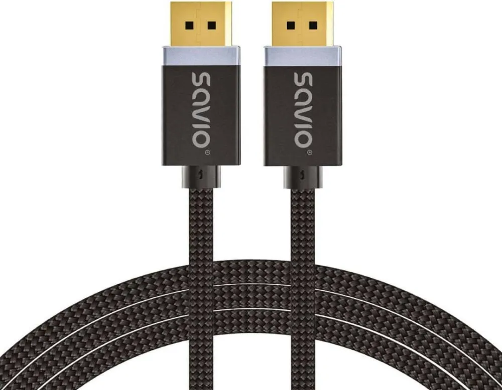 SAVIO DisplayPort cable 1 m Black CL-165