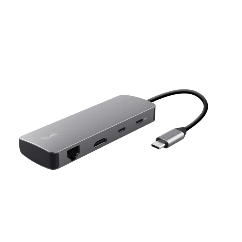 Adaptor TRUST Dalyx 8in1, Gri