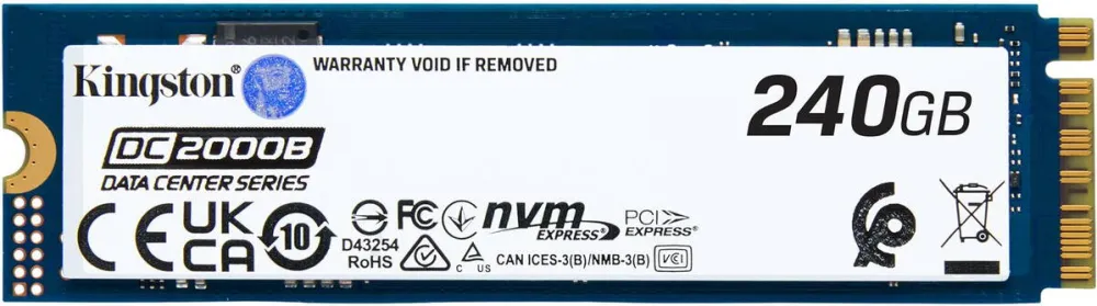 SSD Kingston Solid State Drive (SSD) Kingston Enterprise DC2000B, 240GB, PCIe 4.0 NVMe, M.2.