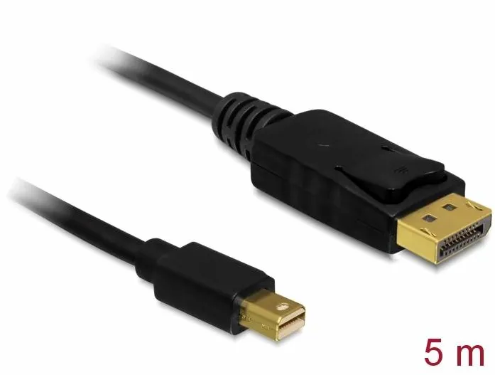 DELOCK Cable mini Displayport male > Displayport male 5 m