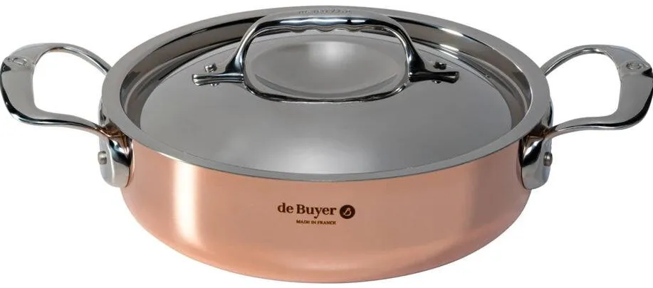 De Buyer Prima Matera Saucepot copper/steel low 20cm induction