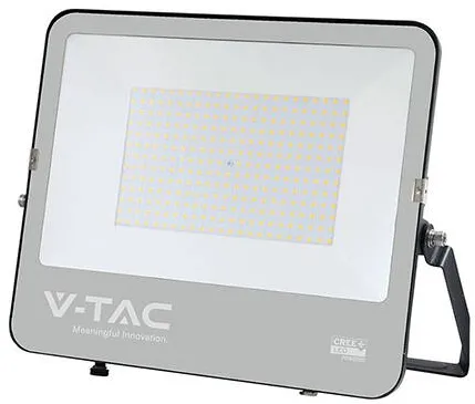 Corp Iluminat V-TAC REFLECTOR LED 200W 135LM/W 6500K IP65 CABLU 1M CIP CREE - NEGRU/GRI