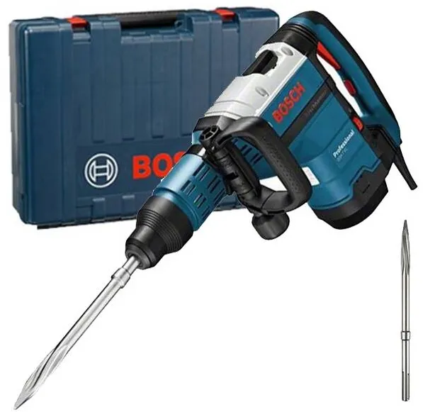 BOSCH GSH 7 VC - Demolator SDS-Max, 1500 W, 13 J, turatie reglabila, sistem antivibratii, led service, turatie constanta, pornire lina, valiza plastic, accesorii