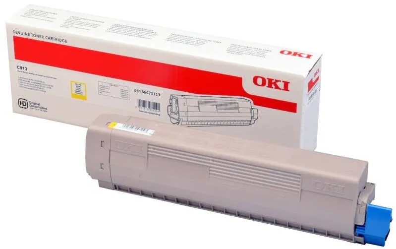 Toner imprimanta OKI Yellow 5000 pgs C813