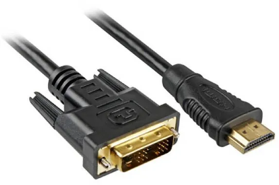Cablu Sharkoon HDMI -> DVI-D (24+1) 3m Negru
