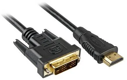Sharkoon HDMI -> DVI-D (24+1) 1m Negru