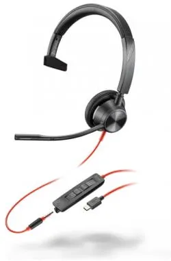 Casti HP Poly BW 3315 USB-C HS +3.5mmP +USB-C/A