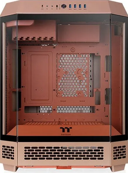 Carcasa PC Thermaltake The Tower 600 (brown, tempered glass x 3)