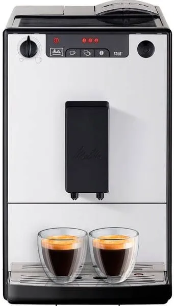 Espressor Melitta Caffeo Solo E950-766 EU, fully automatic coffee machine, silver, Pure Silver