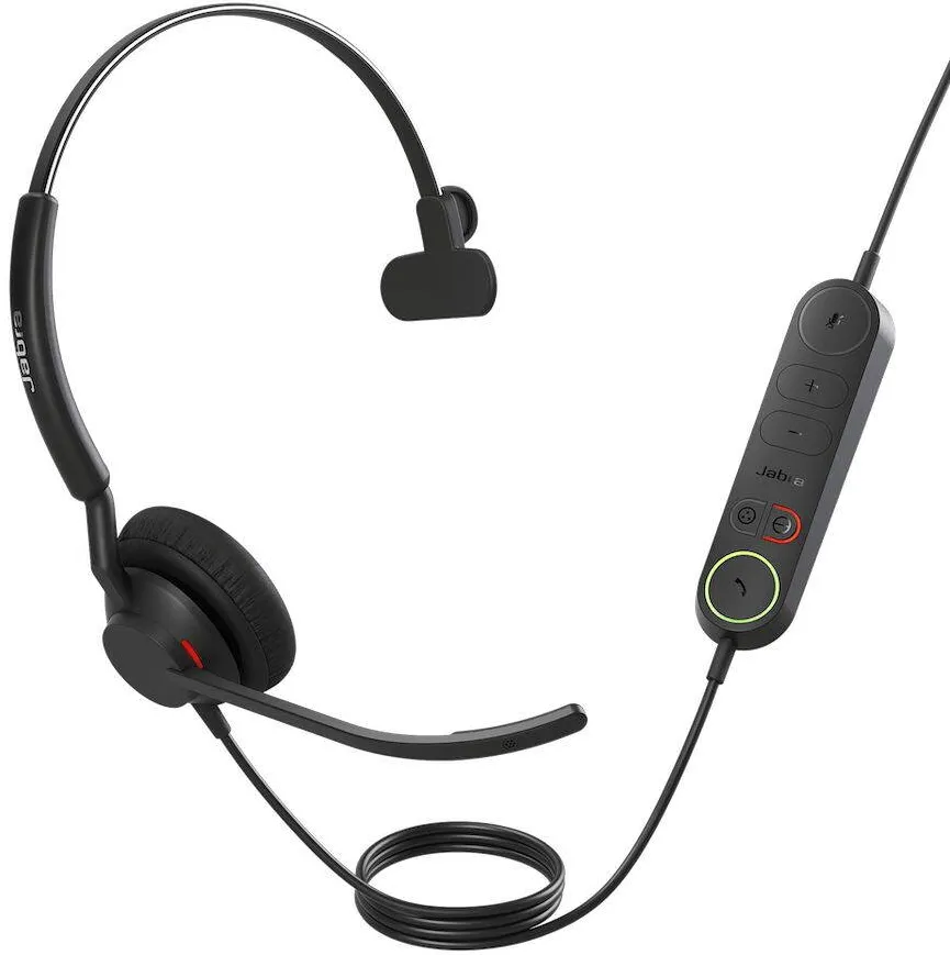Casti Over-Head Jabra Casti MONO cu controller Engage 40 UC, Jabra, USB, Negru