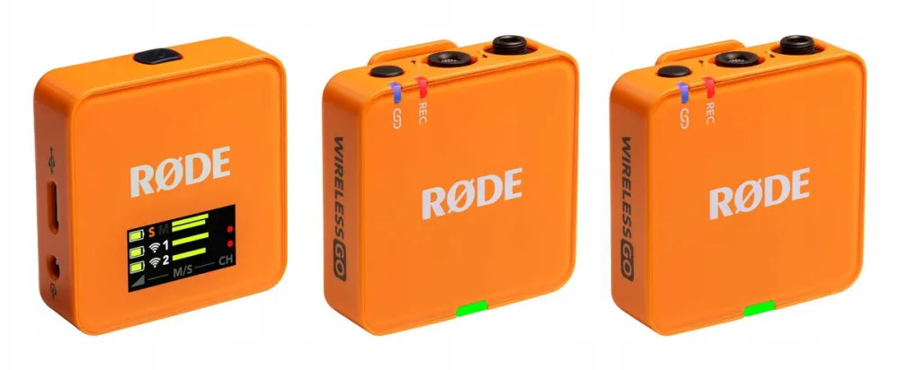 Microfon Rode Sistem microfon fara fir RODE Wireless GO III, 2 transmitatoare, 32 GB memorie, 260m raza, negru