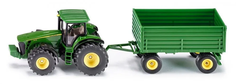 Siku Tractor John Deere 8430 cu remorca Siku 1:50