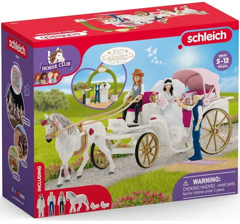 Schleich Set de joaca Schleich, Horse Club, Caleasca de nunta