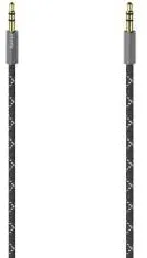 HAMA Audio Cable, 3.5 mm Jack Plug - Plug, Stereo, Metal, Gold-Plated, 0.75 m