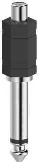HAMA Audio Adapter, RCA Socket - 6.3 mm Mono Jack Plug
