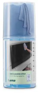 Solutie de curatare ecrane HAMA spray 200 ml cu laveta microfibra pentru TV si birou