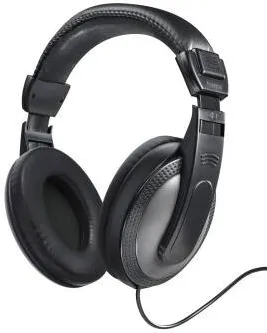 Casti HAMA "Shell" Headphones, Over-Ear, Long Cable (2 m), black