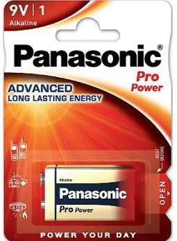 Panasonic "Pro Power" Battery 9V, pack of 2