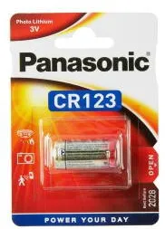 Panasonic "CR123" Battery, 3V, Lithium