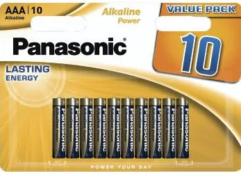Panasonic "Alkaline Power" Battery, AAA, pack of 10