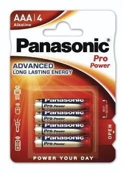 Panasonic "Pro Power Gold" Battery AAA, pack of 4