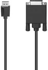 HAMA Video Cable, DisplayPort Plug - DVI Plug, Ultra-HD 4K, 1.50 m