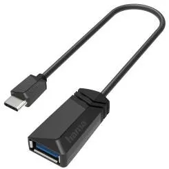 HAMA USB-OTG Adapter, USB-C Plug - USB Socket, USB 3.2 Gen 1, 5 Gbit/s