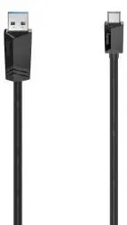HAMA USB-C Cable, USB-C Plug – USB-A Plug, USB 3.2 Gen 1, 5 Gbit/s, 0.25 m