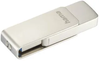 Memorie USB HAMA "Rotate Pro" USB Stick, USB 3.0, 64GB, 70MB/s, silver