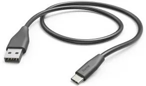 HAMA Charging Cable, USB-A - USB-C, 1.5 m, black