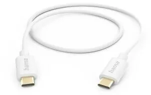 HAMA Charging Cable, USB-C - USB-C, 1 m, white