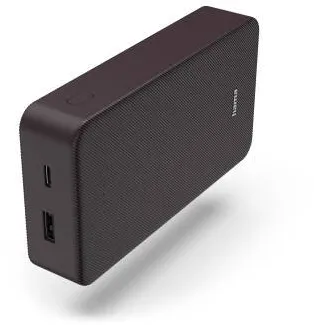 HAMA "Colour 20" Power Pack, 20000 mAh, 2 Outputs: USB-C, USB-A, plum
