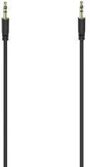 HAMA Audio Cable, 3.5 mm Jack Plug - 3.5 mm jack plug, slim, black, 1.0 m