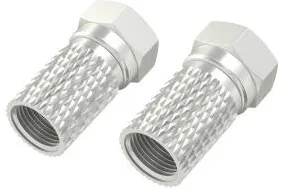 HAMA F-Plug, 6.5 mm, Screw-in, 2 Pcs