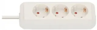 Brennenstuhl Multi Socket "ECO- Line", 3 Socket, White