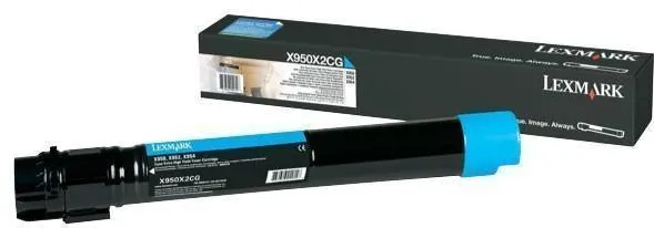 Toner imprimanta Lexmark CYAN X950X2CG 22K ORIGINAL X950DE