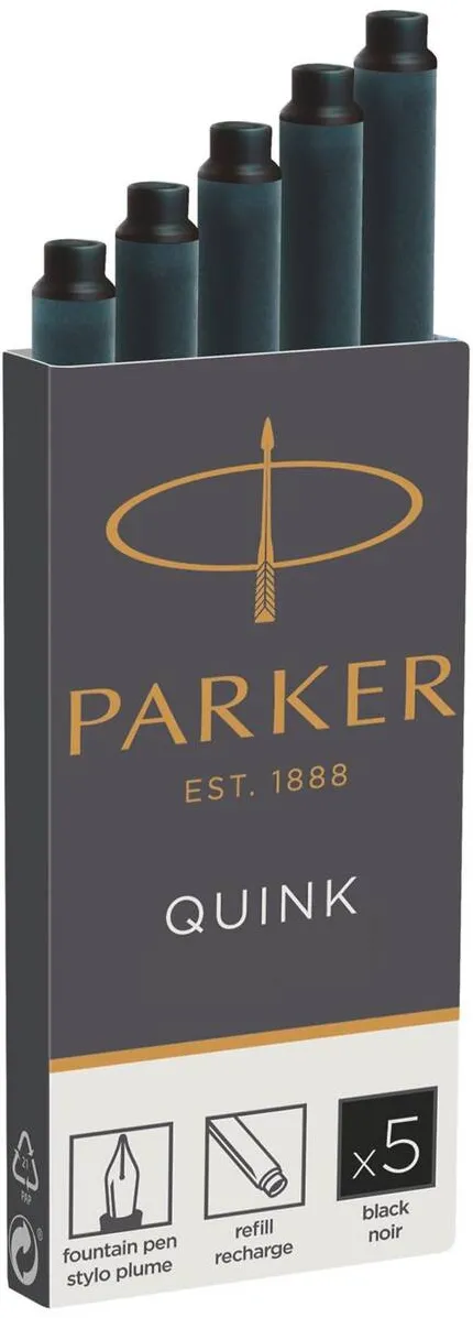 Parker 1x5ink cartridge Quink black