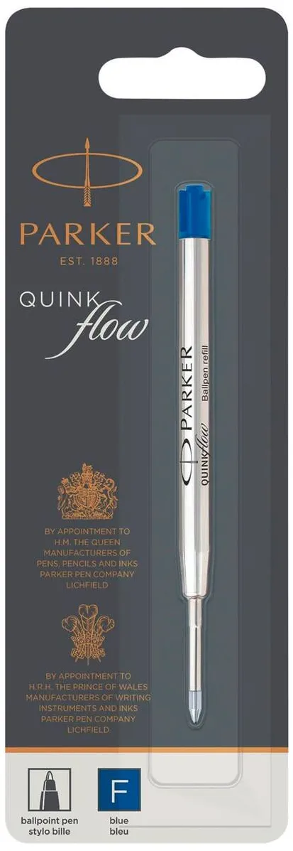 Parker Quinkflow Refill F blue Ballpoint Pen (Blister)