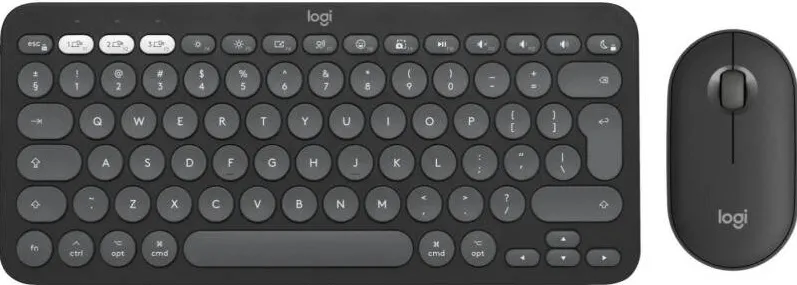 Kit Periferice LOGITECH Pebble 2 Combo for Mac, Bluetooth, Tonal Graphite