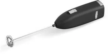 XAVAX Electric Milk Frother, Hand Rod Battery-operated, small, black