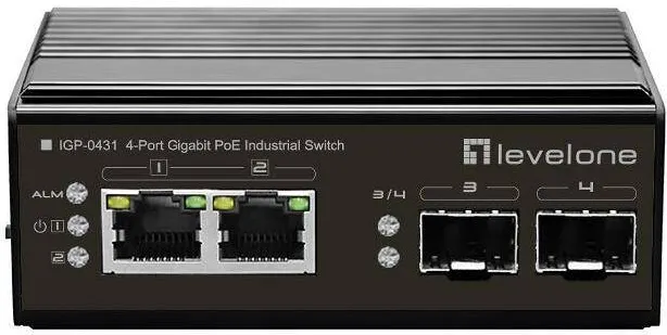 Switch Level One 2x GE IGP-0431 2xGSFP     180W  2xPOE+