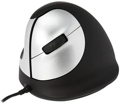 Mouse R-Go Tools HE Ergonomic links USB Negru/silb