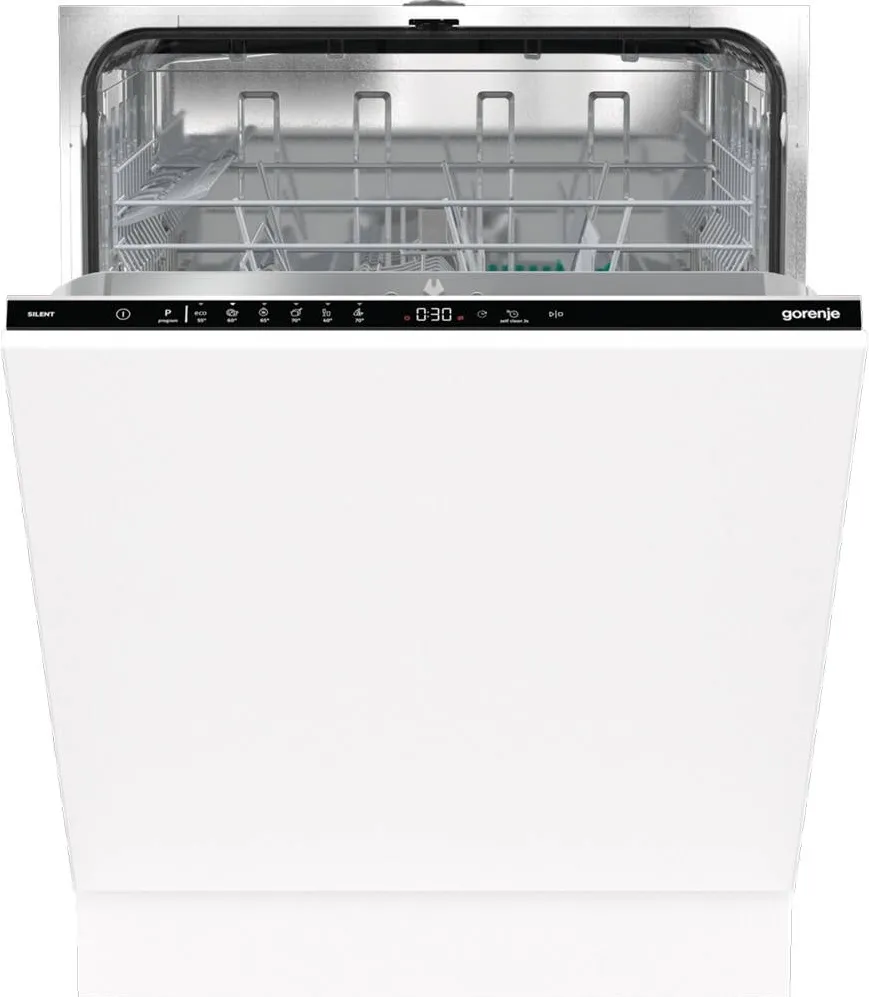 GORENJE MASINA DE SPALAT VASE INCORPORABILA GV642E90, 13 SETURI, 6 PROGRAME, 60 CM, CLASA E, PANOU COMANDA NEGRU
