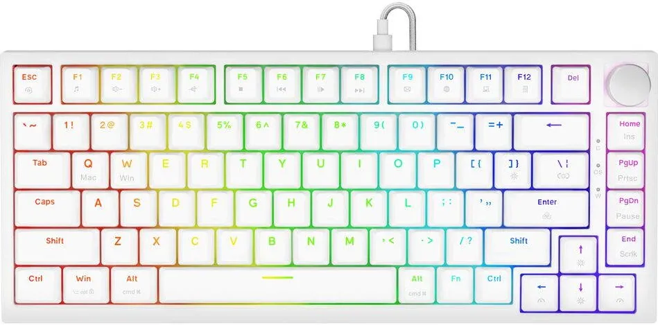 Tastatura SAVIO Kayboard ASTRAL White Jade OUTEMU WHITE RGB